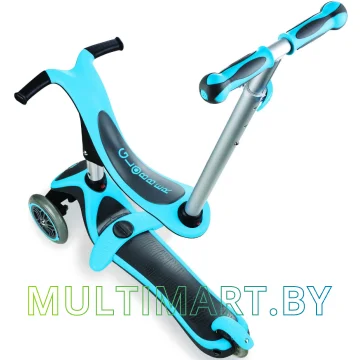Самокат Globber Evo 4 in 1 Plus (голубой) картинка 3